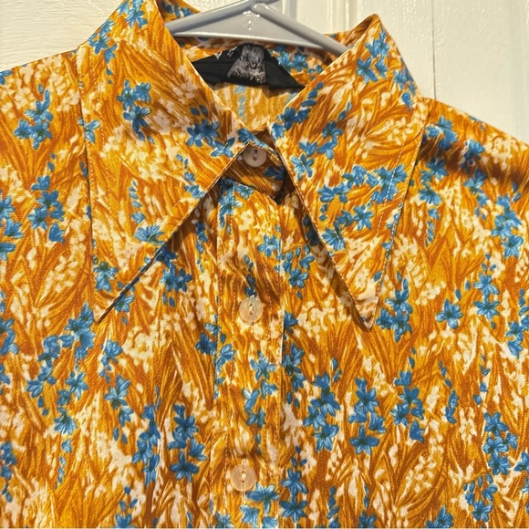 Vintage 70s Women’s Lucky Pierre Button Up Shirt - Size Small - Picture 2 of 7